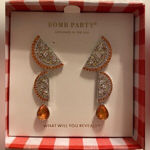 Never worn. Market fresh bomb party earrings